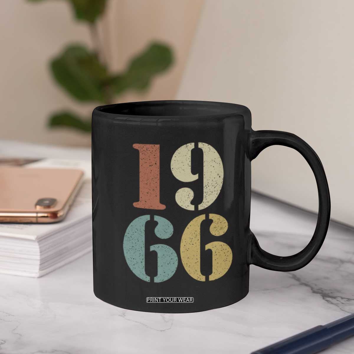 60th Birthday Coffee Mug Classic Retro 1966 60 Year Old Gifts TS10 Print Your Wear