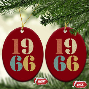 60th Birthday Ceramic Ornament Classic Retro 1966 60 Year Old Gifts TS10 Print Your Wear