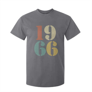 60th Birthday T Shirt For Kid Classic Retro 1966 60 Year Old Gifts TS10 Charcoal Print Your Wear