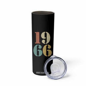 60th Birthday Skinny Tumbler Classic Retro 1966 60 Year Old Gifts TS10 Print Your Wear