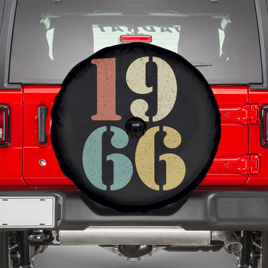 60th Birthday Spare Tire Cover Classic Retro 1966 60 Year Old Gifts TS10 Black Print Your Wear