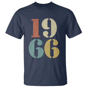 60th Birthday T Shirt Classic Retro 1966 60 Year Old Gifts TS10 Navy Print Your Wear