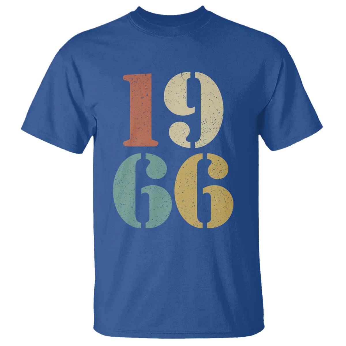 60th Birthday T Shirt Classic Retro 1966 60 Year Old Gifts TS10 Royal Blue Print Your Wear
