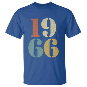 60th Birthday T Shirt Classic Retro 1966 60 Year Old Gifts TS10 Royal Blue Print Your Wear