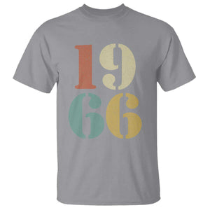 60th Birthday T Shirt Classic Retro 1966 60 Year Old Gifts TS10 Sport Gray Print Your Wear