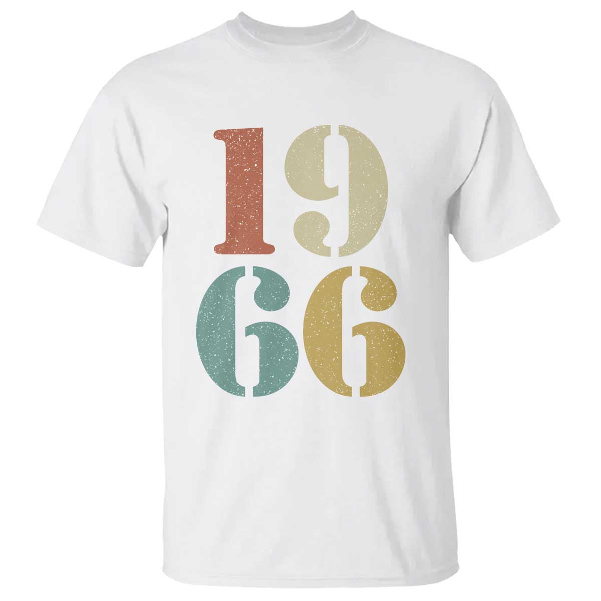 60th Birthday T Shirt Classic Retro 1966 60 Year Old Gifts TS10 White Print Your Wear