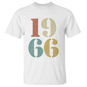 60th Birthday T Shirt Classic Retro 1966 60 Year Old Gifts TS10 White Print Your Wear