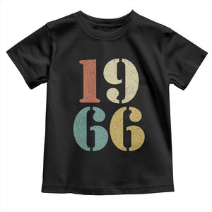 60th Birthday Toddler T Shirt Classic Retro 1966 60 Year Old Gifts TS10 Black Print Your Wear