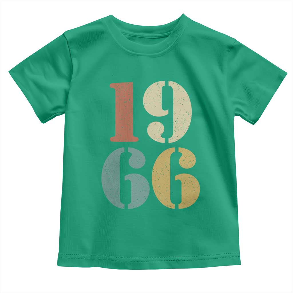 60th Birthday Toddler T Shirt Classic Retro 1966 60 Year Old Gifts TS10 Irish Green Print Your Wear