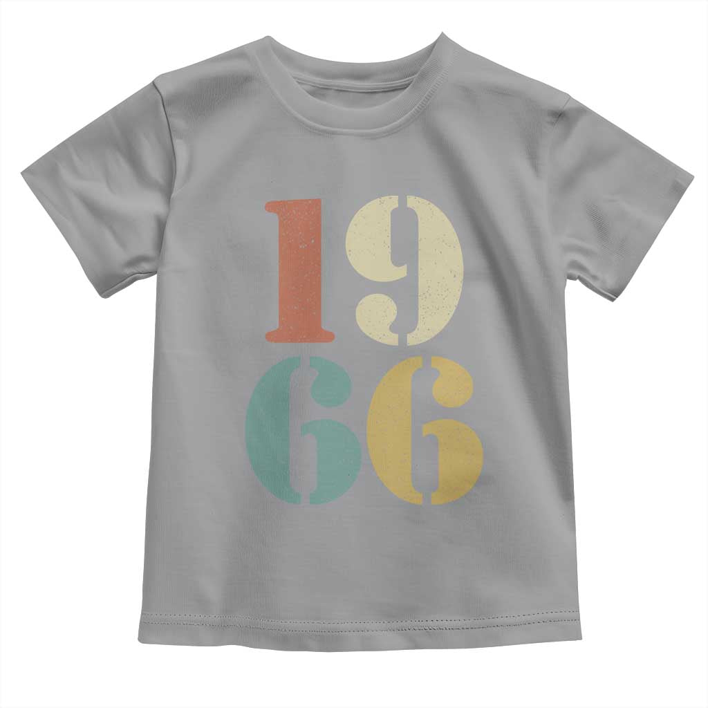 60th Birthday Toddler T Shirt Classic Retro 1966 60 Year Old Gifts TS10 Sport Gray Print Your Wear