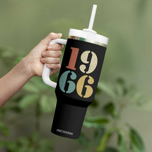 60th Birthday Tumbler With Handle Classic Retro 1966 60 Year Old Gifts TS10 Print Your Wear