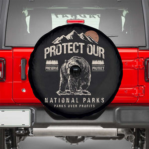 Protect Our National Parks Spare Tire Cover TS10 Black Print Your Wear