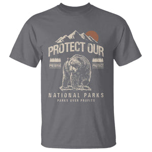Protect Our National Parks T Shirt TS10 Charcoal Print Your Wear