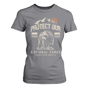 Protect Our National Parks T Shirt For Women TS10 Charcoal Print Your Wear
