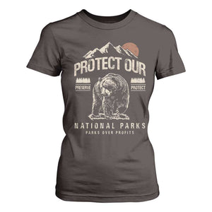 Protect Our National Parks T Shirt For Women TS10 Dark Chocolate Print Your Wear
