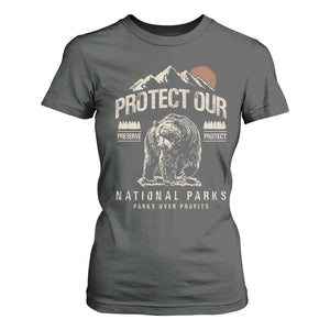 Protect Our National Parks T Shirt For Women TS10 Dark Heather Print Your Wear