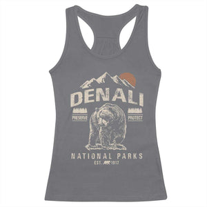 Denali National Park Racerback Tank Top Alaska Mountain Mountain Camping Hiking Mountaineering TS10 Charcoal Print Your Wear