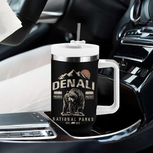 Denali National Park Tumbler With Handle Alaska Mountain Mountain Camping Hiking Mountaineering TS10 Print Your Wear