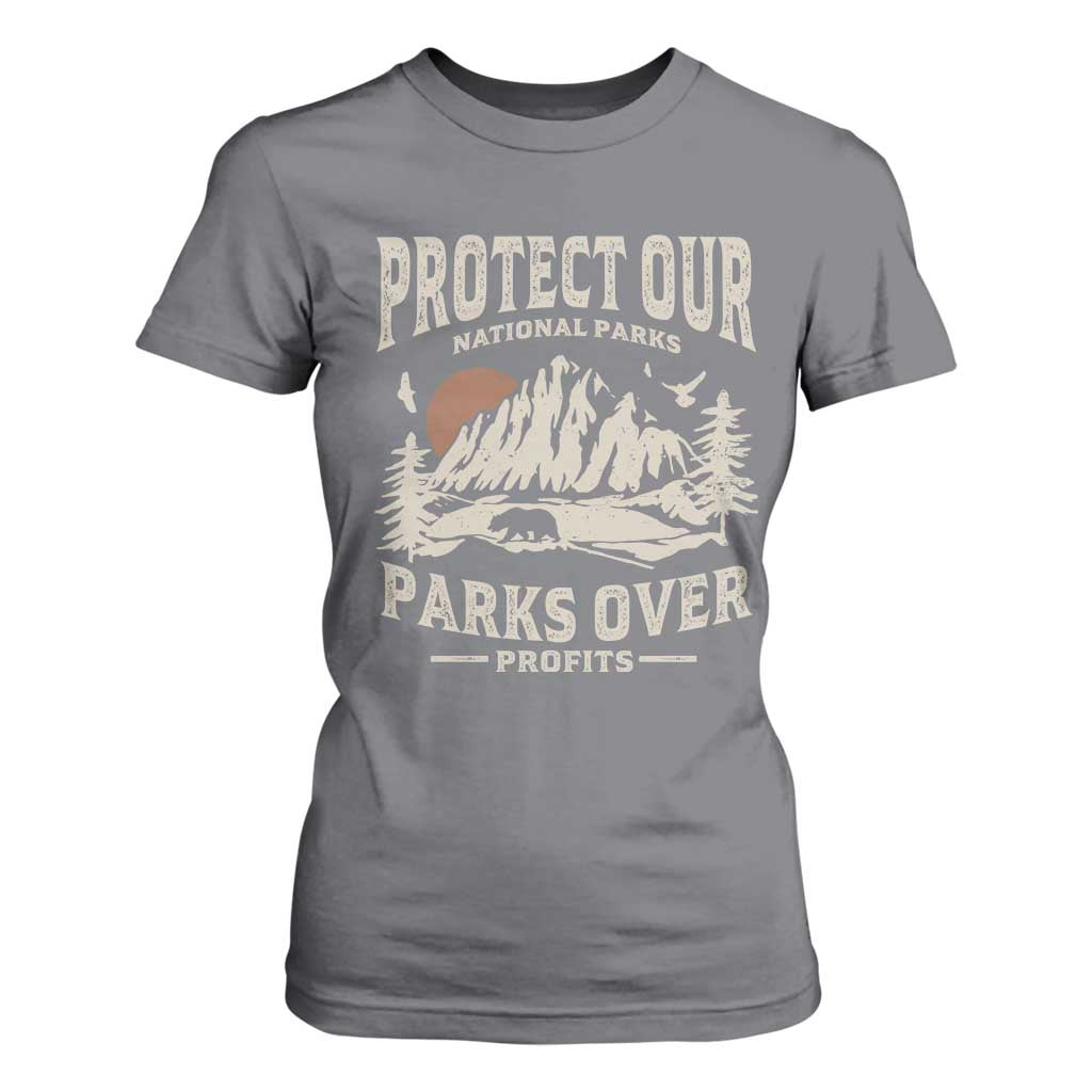 Protect Our National Parks T Shirt For Women Camping Hiking TS10 Charcoal Print Your Wear