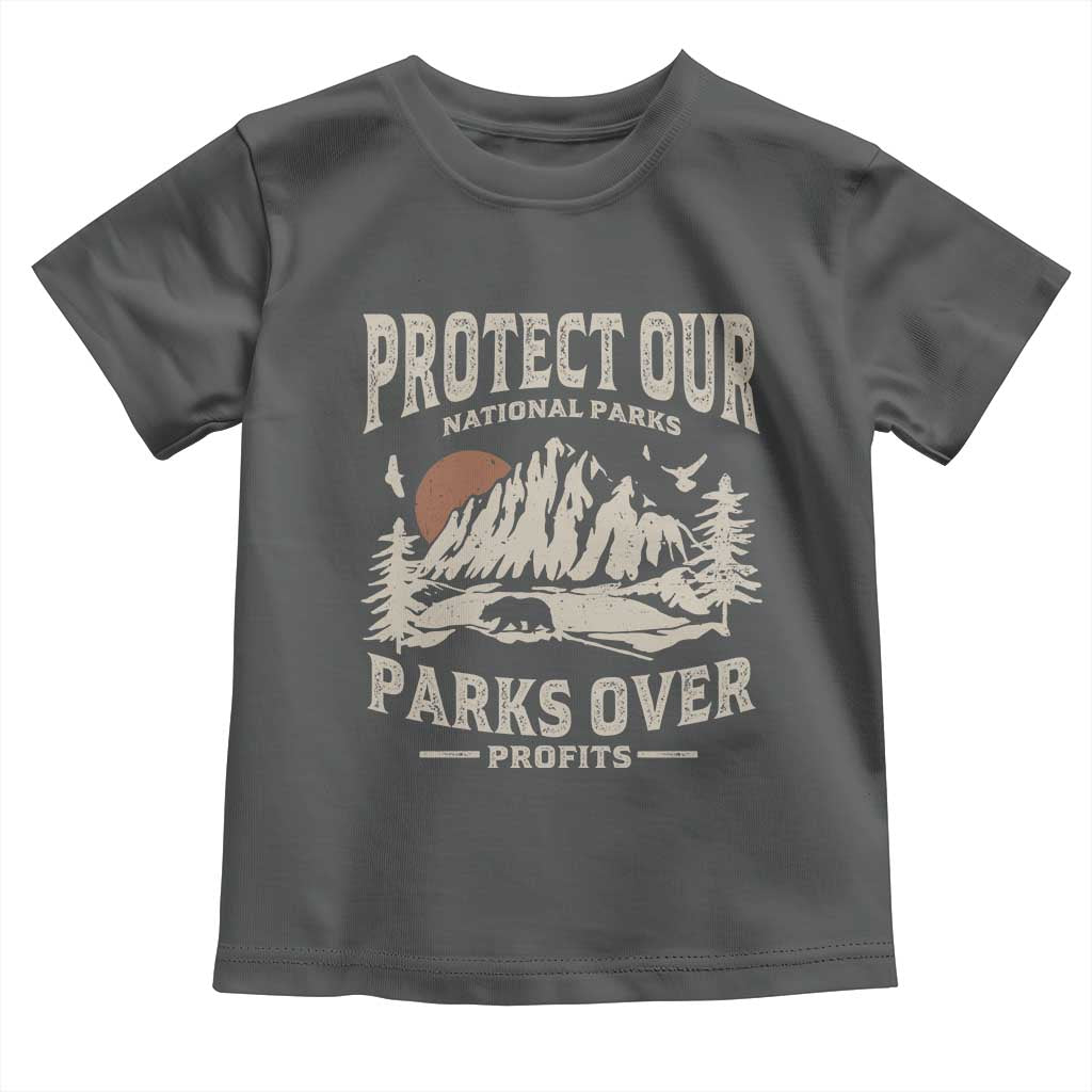 Protect Our National Parks Toddler T Shirt Camping Hiking TS10 Dark Heather Print Your Wear