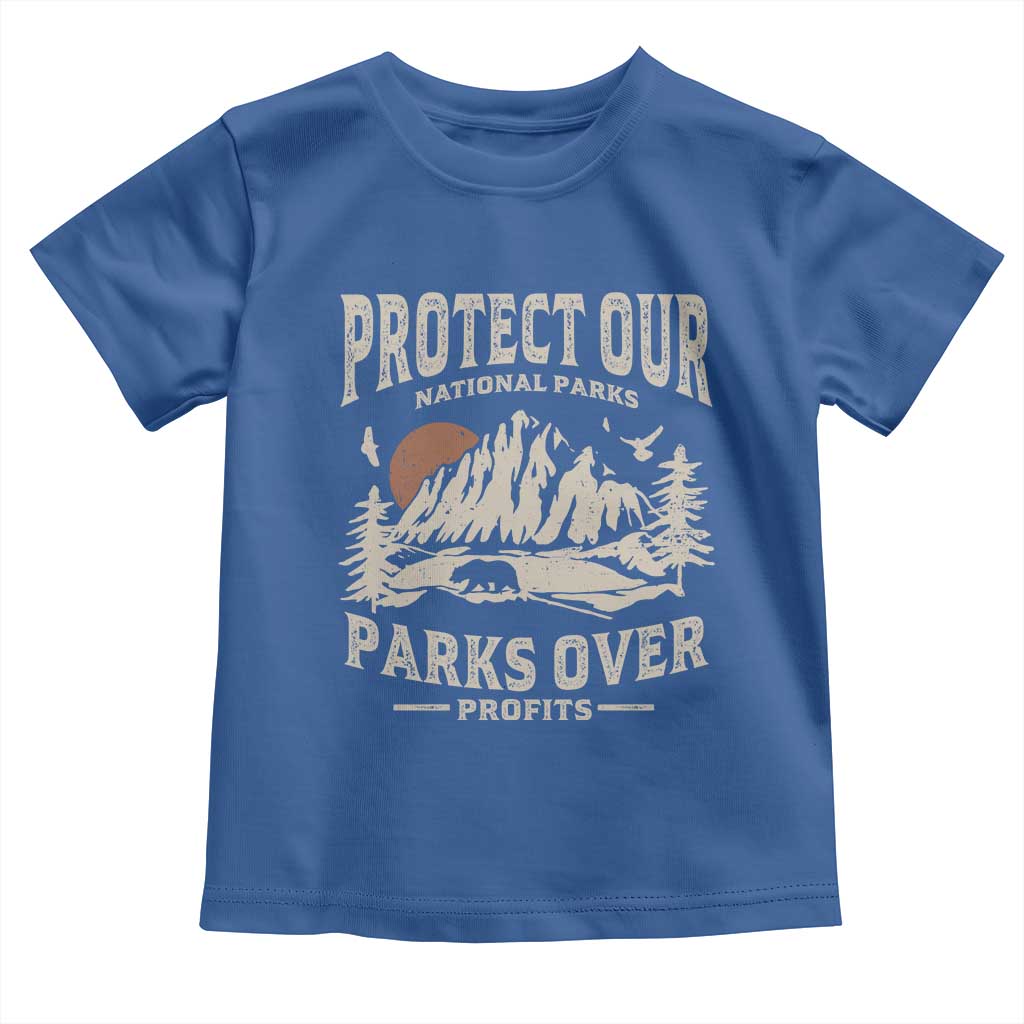 Protect Our National Parks Toddler T Shirt Camping Hiking TS10 Royal Blue Print Your Wear