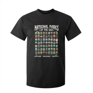 Protect Our National Parks T Shirt For Kid 63 Parks Over Profits Camping Hiking Sunrise Pine Tree TS10 Black Print Your Wear