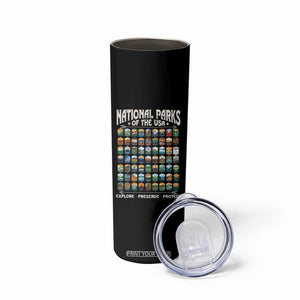 Protect Our National Parks Skinny Tumbler 63 Parks Over Profits Camping Hiking Sunrise Pine Tree TS10 Print Your Wear