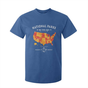 Protect Our National Parks T Shirt For Kid Of The Usa Map NPS TS10 Royal Blue Print Your Wear