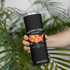Protect Our National Parks Skinny Tumbler Of The Usa Map NPS TS10 Print Your Wear