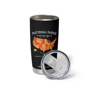 Protect Our National Parks Tumbler Cup Of The Usa Map NPS TS10 Print Your Wear