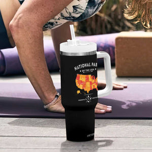 Protect Our National Parks Tumbler With Handle Of The Usa Map NPS TS10 Print Your Wear