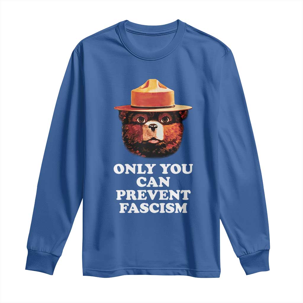 Protect Our National Parks Long Sleeve Shirt NPS Bear TS10 Royal Blue Print Your Wear