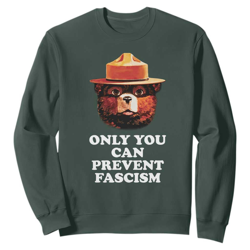 Protect Our National Parks Sweatshirt NPS Bear TS10 Dark Forest Green Print Your Wear