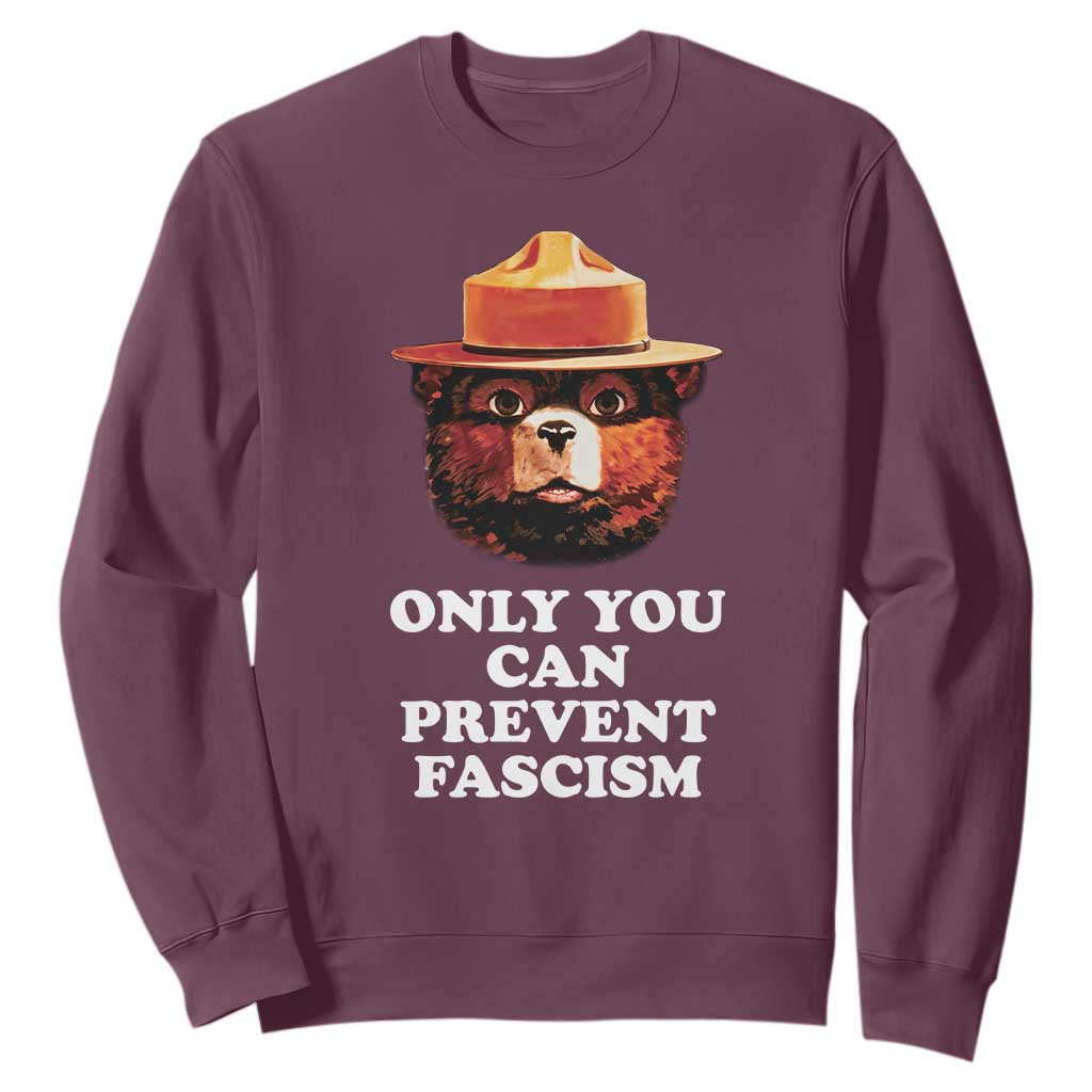 Protect Our National Parks Sweatshirt NPS Bear TS10 Maroon Print Your Wear