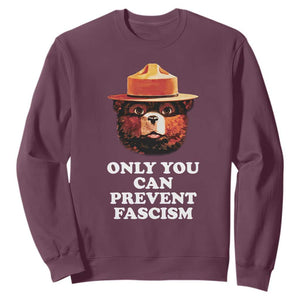 Protect Our National Parks Sweatshirt NPS Bear TS10 Maroon Print Your Wear