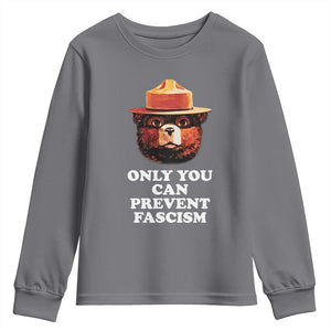 Protect Our National Parks Youth Sweatshirt NPS Bear TS10 Charcoal Print Your Wear