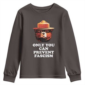 Protect Our National Parks Youth Sweatshirt NPS Bear TS10 Dark Chocolate Print Your Wear
