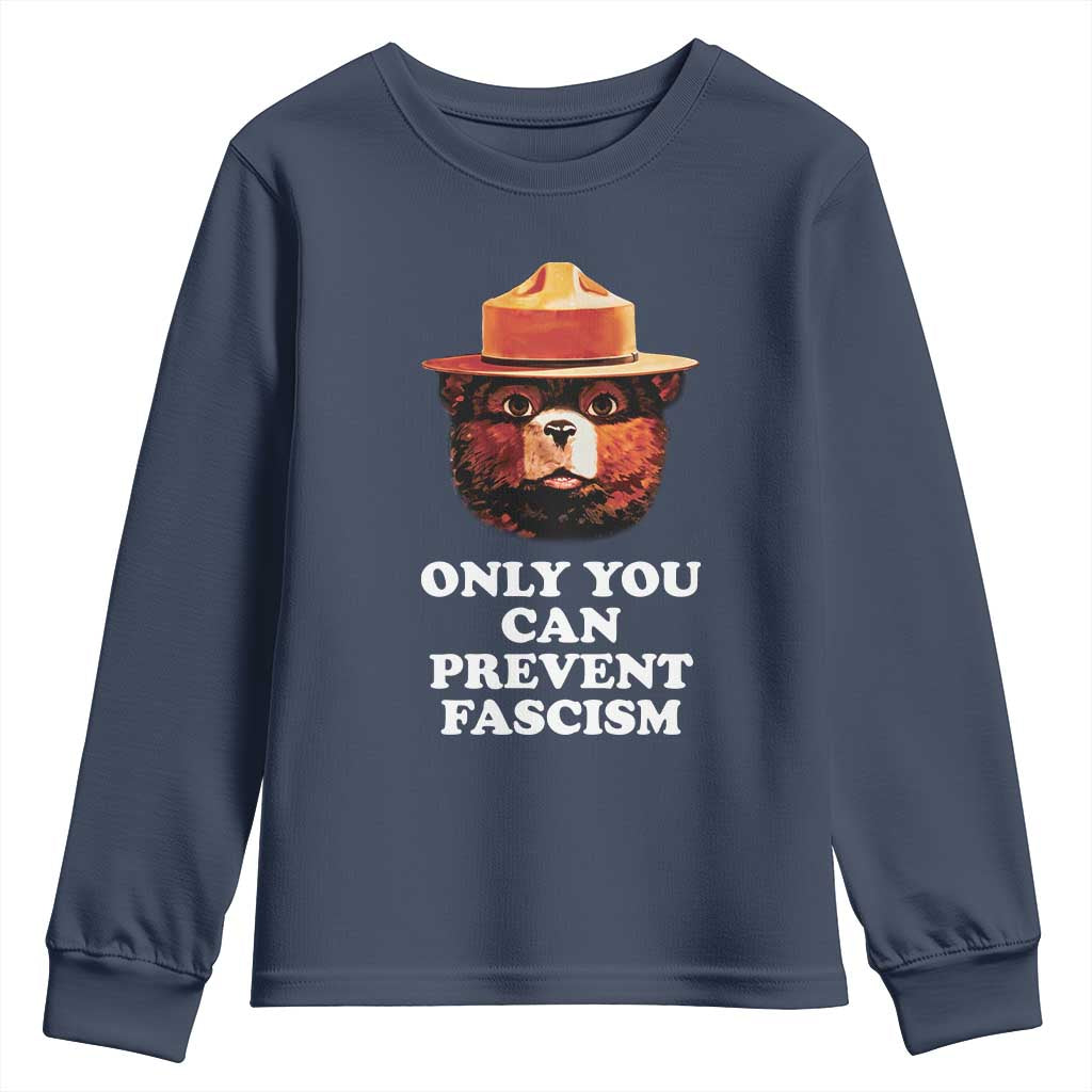 Protect Our National Parks Youth Sweatshirt NPS Bear TS10 Navy Print Your Wear