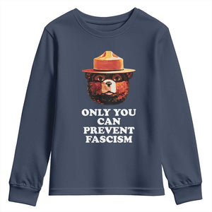 Protect Our National Parks Youth Sweatshirt NPS Bear TS10 Navy Print Your Wear