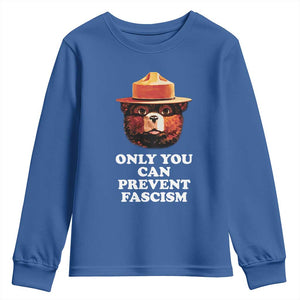 Protect Our National Parks Youth Sweatshirt NPS Bear TS10 Royal Blue Print Your Wear