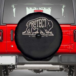 Protect Our National Parks Spare Tire Cover Bison Buffalo Vintage TS10 Black Print Your Wear