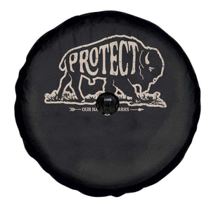 Protect Our National Parks Spare Tire Cover Bison Buffalo Vintage TS10 Print Your Wear