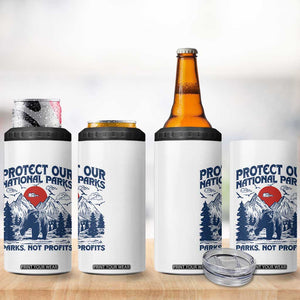 Protect Our National Parks 4 in 1 Can Cooler Tumbler Parks Not Profits Wildlife Forestcore TS10 Print Your Wear