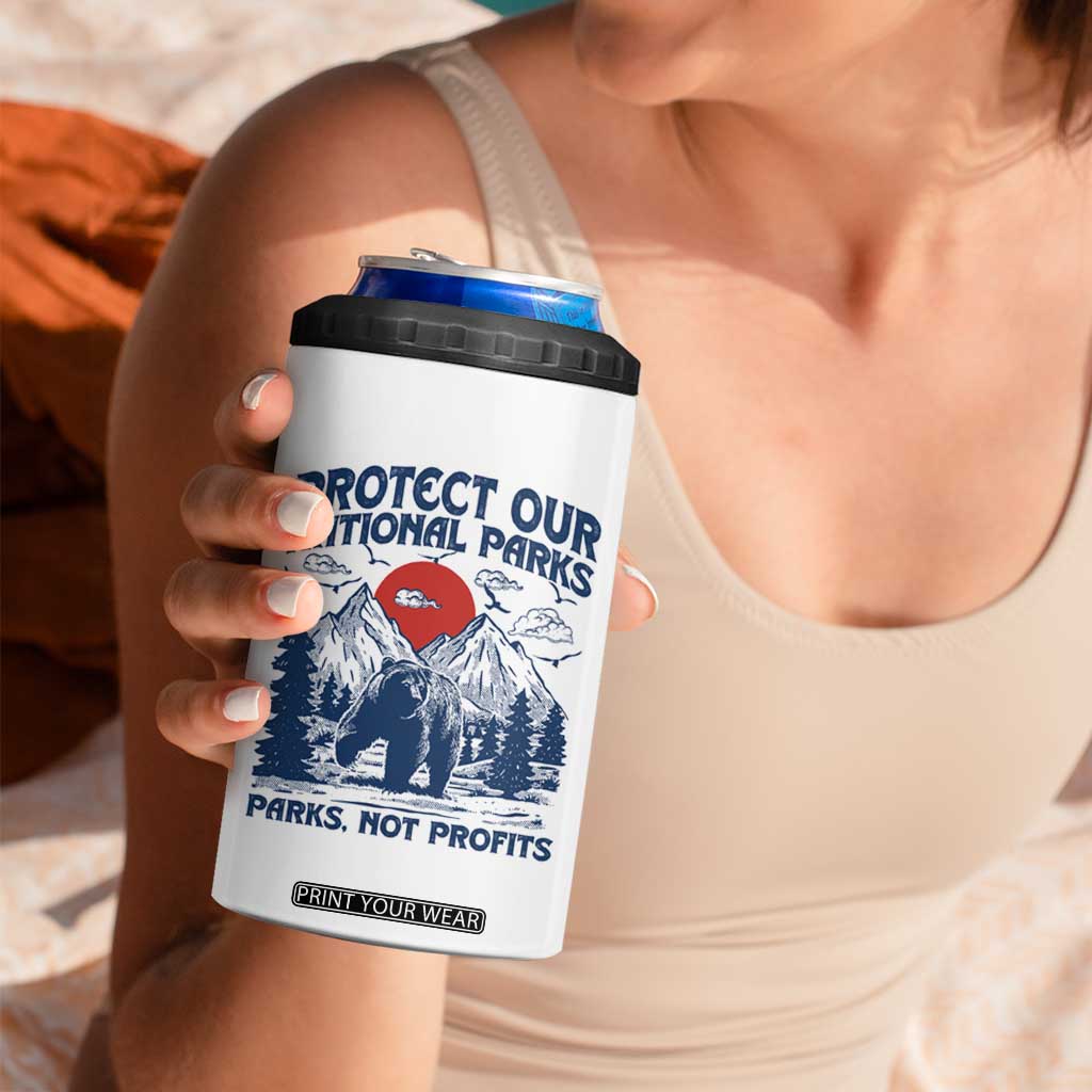 Protect Our National Parks 4 in 1 Can Cooler Tumbler Parks Not Profits Wildlife Forestcore TS10 Print Your Wear