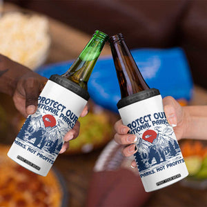 Protect Our National Parks 4 in 1 Can Cooler Tumbler Parks Not Profits Wildlife Forestcore TS10 Print Your Wear