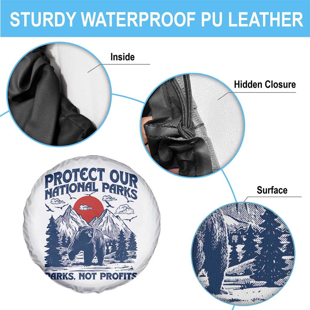 Protect Our National Parks Spare Tire Cover Parks Not Profits Wildlife Forestcore TS10 Print Your Wear