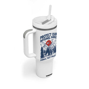 Protect Our National Parks Tumbler With Handle Parks Not Profits Wildlife Forestcore TS10 Print Your Wear