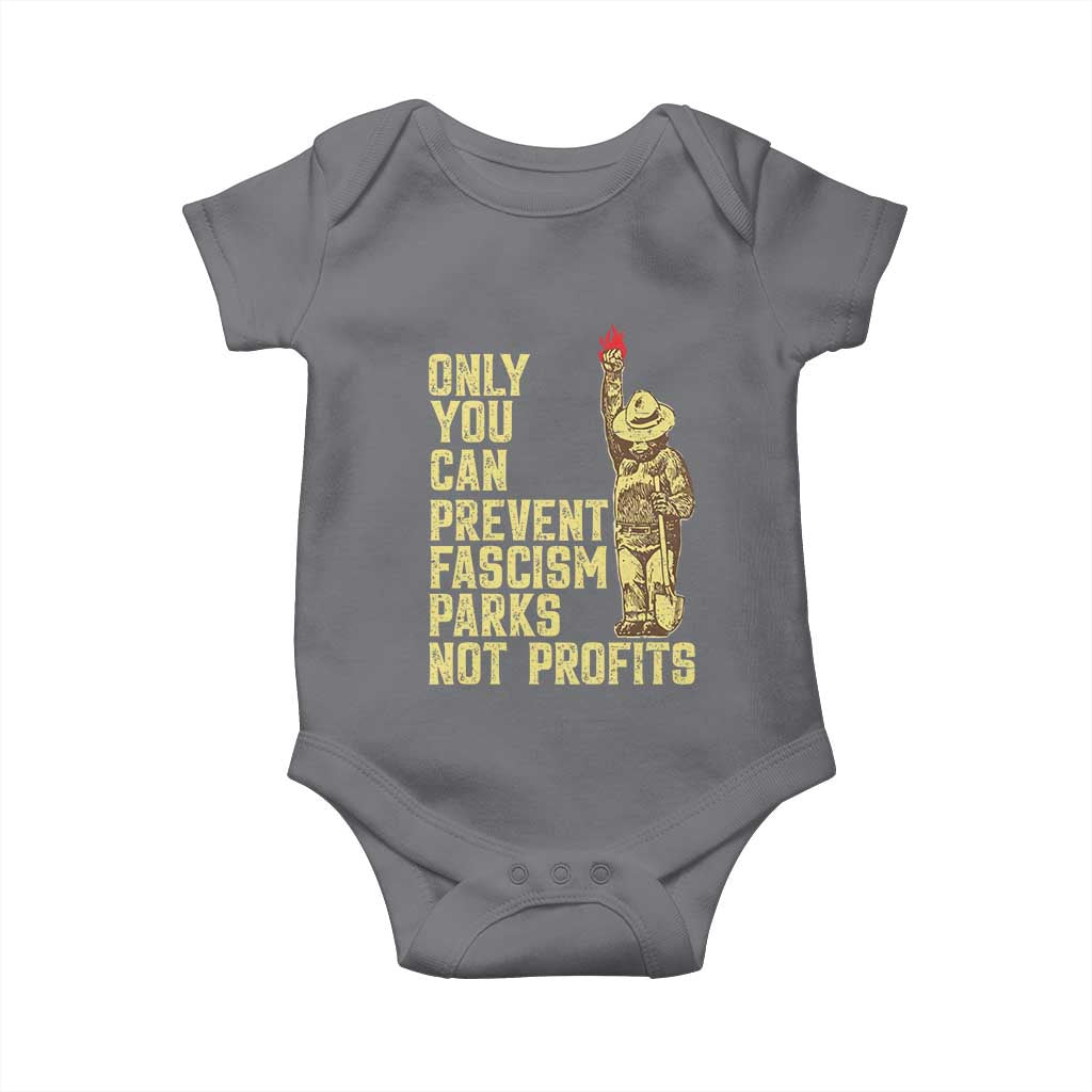 Protect Our National Parks Baby Onesie Bear Progressive Funny Gift TS10 Charcoal Print Your Wear