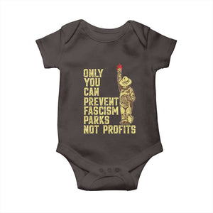Protect Our National Parks Baby Onesie Bear Progressive Funny Gift TS10 Dark Chocolate Print Your Wear