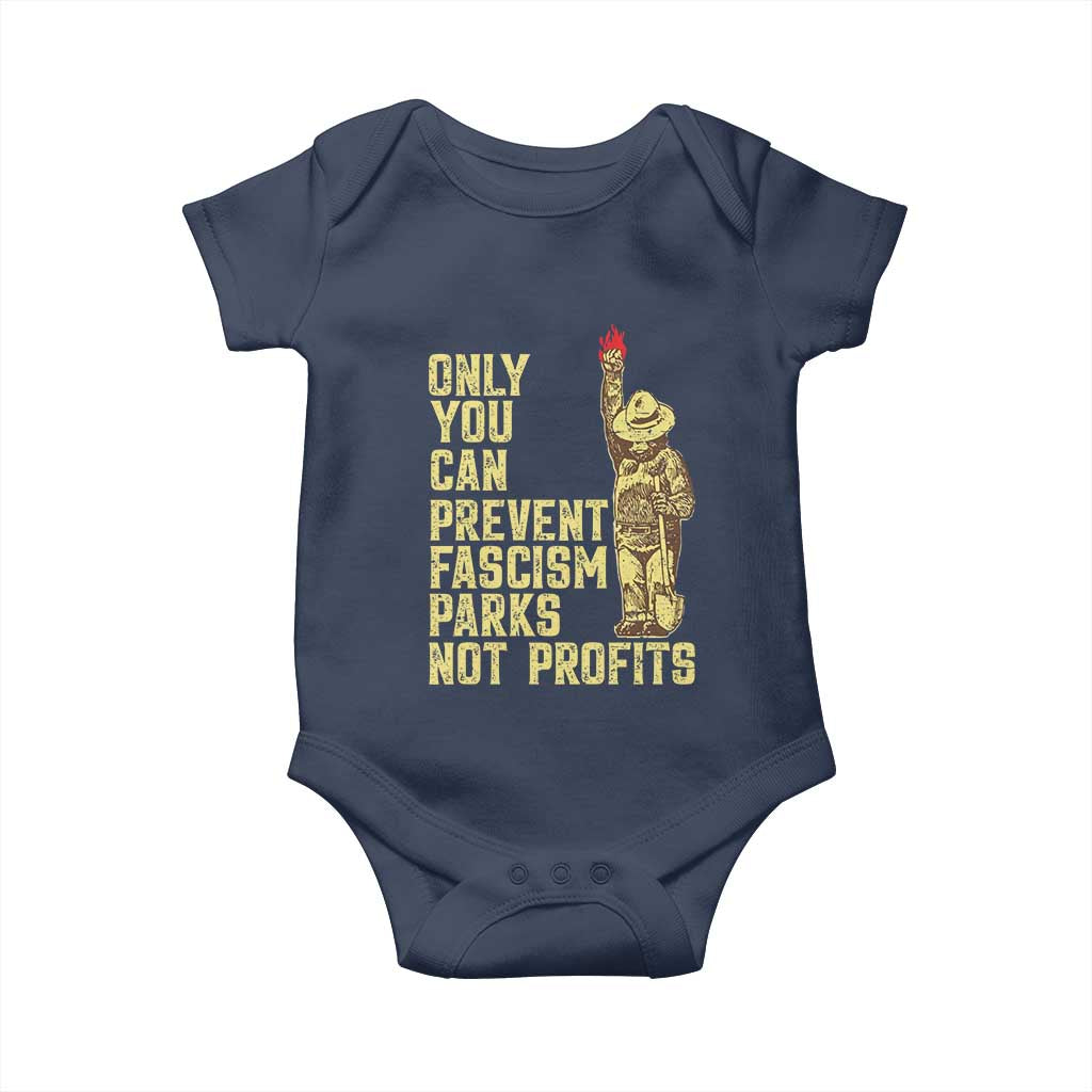 Protect Our National Parks Baby Onesie Bear Progressive Funny Gift TS10 Navy Print Your Wear